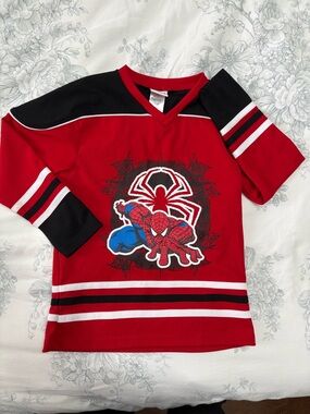 2009 Spiderman Hockey-Style Long Sleeve Top